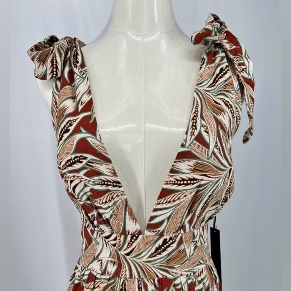 HOUSE OF HARLOW 1960 - Linen Blend Tiered Dress - Picture 4 of 12